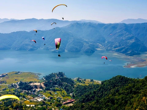 Paragliding in Pokhara