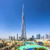 The building of Burj Khalifa, Dubai,