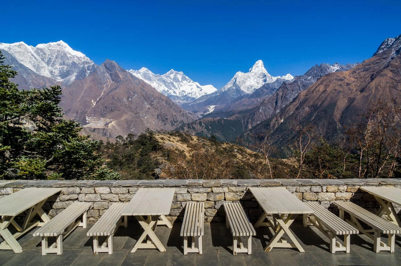 View of Mt. Everest from the Everest View Hotel, Namche Bazar