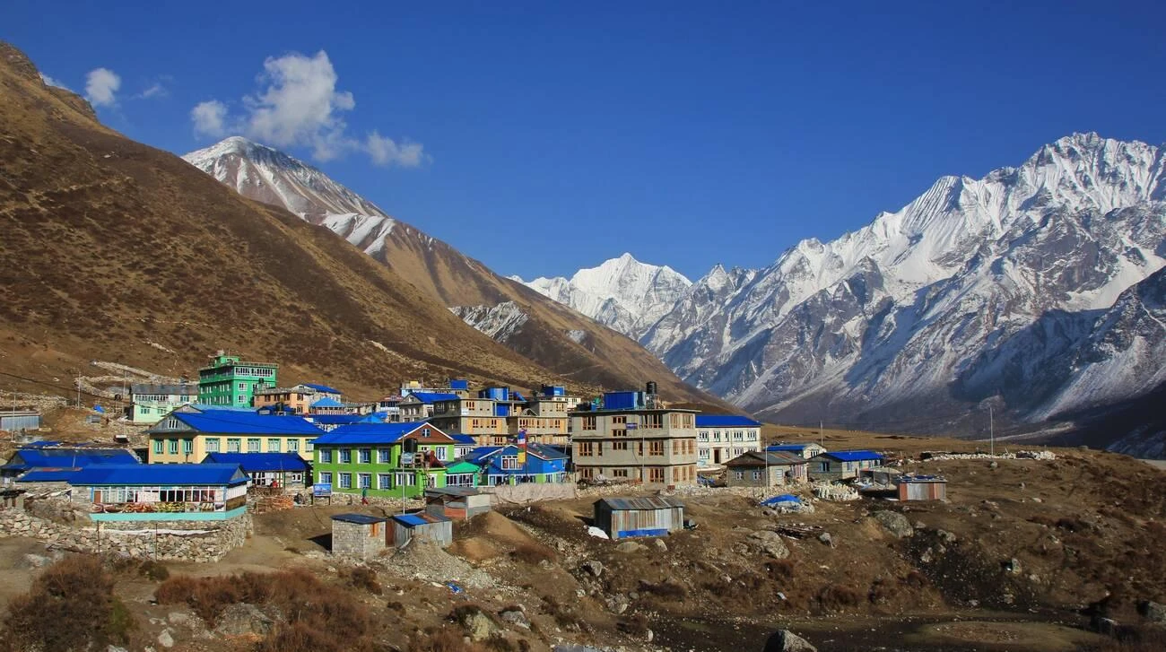 Beautiful landscape in the Langtang valley, Nepal.